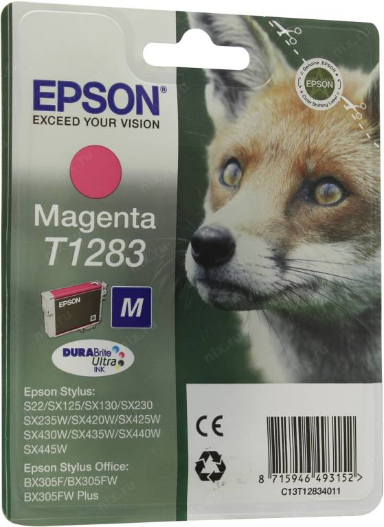   Epson T1283 Magenta  EPS S22/SX125/420W/425W/BX305F/305FW