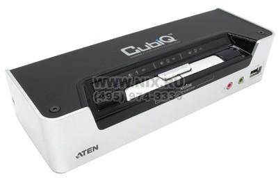купить Переключатель KVM 2-port ATEN CubiQ [CS1792-A] USB 2.0 HDMI(клав.USB+мышь USB+HDMI+Audio+Mic)(+2 ка