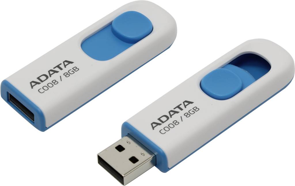   USB2.0  8Gb ADATA (AC008-8G-RWE)