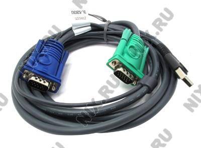 купить Кабель для KVM переключателей ATEN [2L-5203U] (USB+VGA15M, 3м)