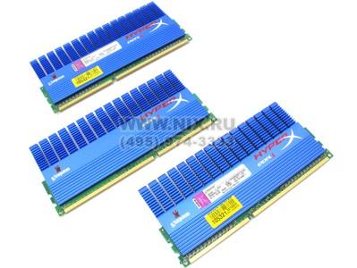    DDR3 DIMM  3Gb PC-16000 Kingston HyperX [KHX2000C9AD3T1K3/3GX] KIT 3*1Gb CL9