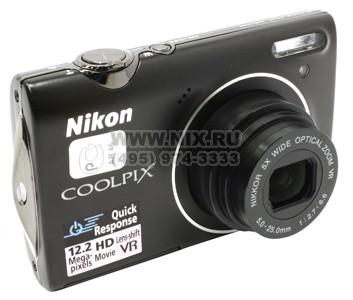    Nikon CoolPix S5100[Black](12.2Mpx,28-140mm,5x,F2.7-6.6,JPG,32Mb+0Mb SDHC,2.7,USB2.