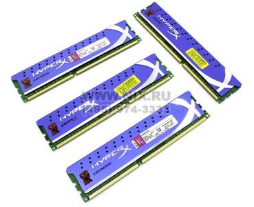    DDR3 DIMM  8Gb PC-12800 Kingston HyperX [KHX1600C9D3K4/8GX] KIT 4*2Gb CL9