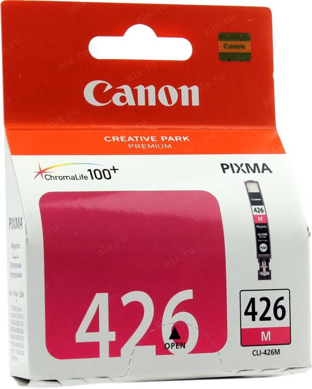   Canon CLI-426M Magenta  PIXMA iP4840, MG5140/5240/6140/8140 4558B001