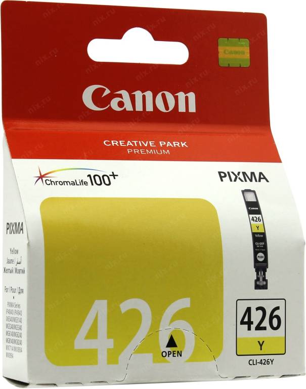 купить Картридж Canon CLI-426Y Yellow для PIXMA iP4840, MG5140/5240/6140/8140 4559B001