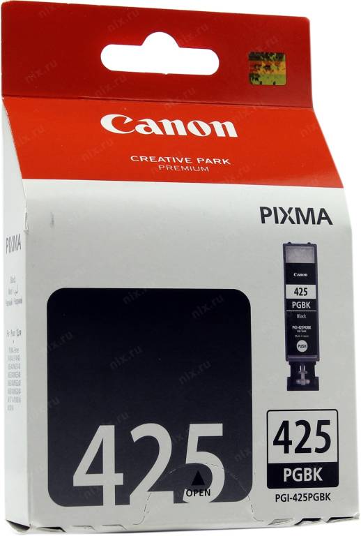   Canon PGI-425PGBK Black  PIXMA iP4840, MG5140/5240/6140/8140 4532B001