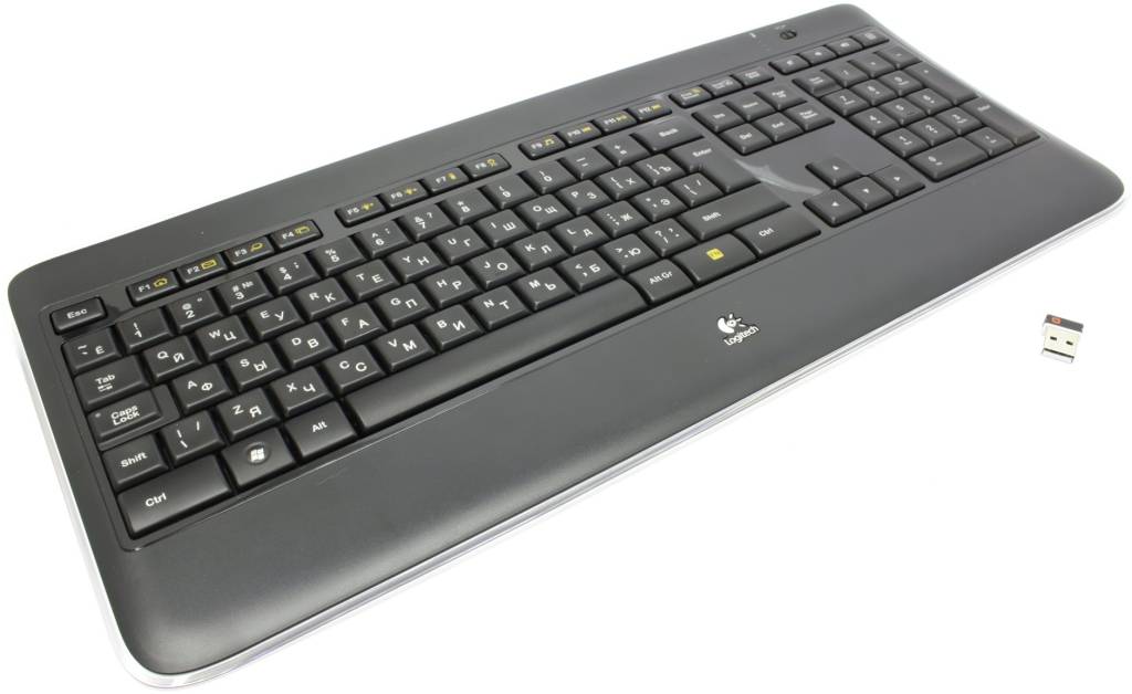   USB Logitech Illuminated Keyboard K800 Ergo 104+4 / [920-002395]