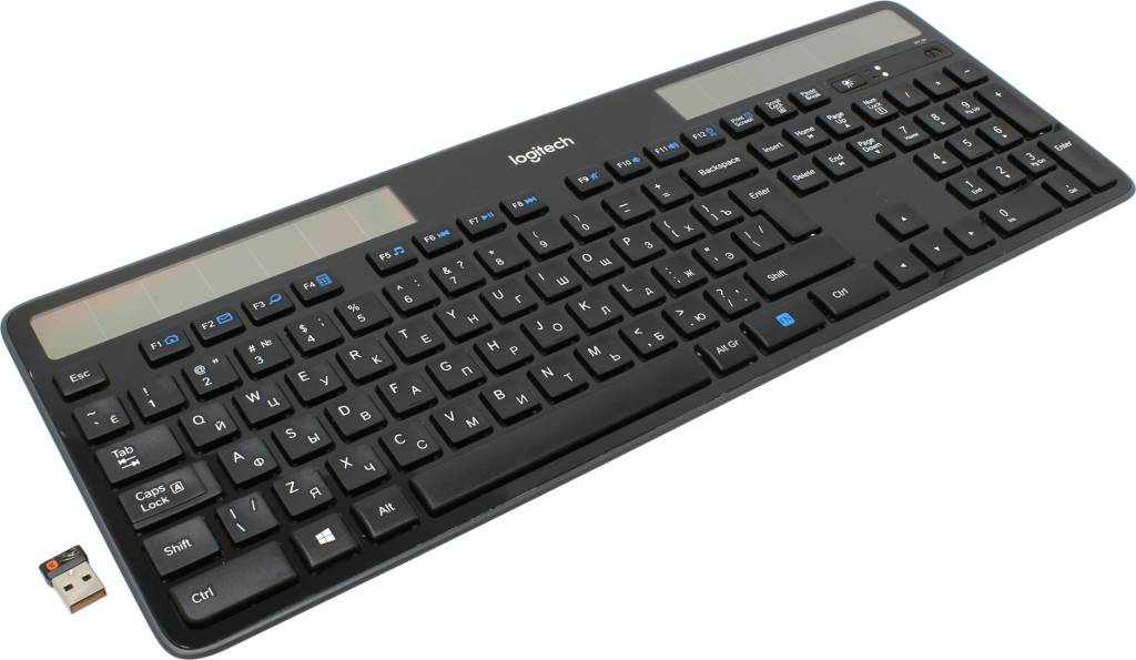   USB Logitech Wireless Keyboard K750 Black 104 [920-002938]