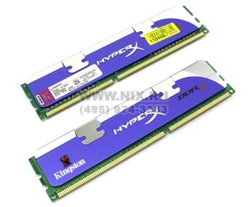    DDR3 DIMM  2Gb PC-12800 Kingston HyperX [KHX1600C9AD3K2/2G] KIT2*1Gb CL9