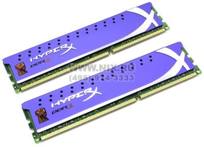    DDR3 DIMM  4Gb PC-10600 Kingston HyperX [KHX1333C7AD3K2/4G] KIT2*2Gb CL7