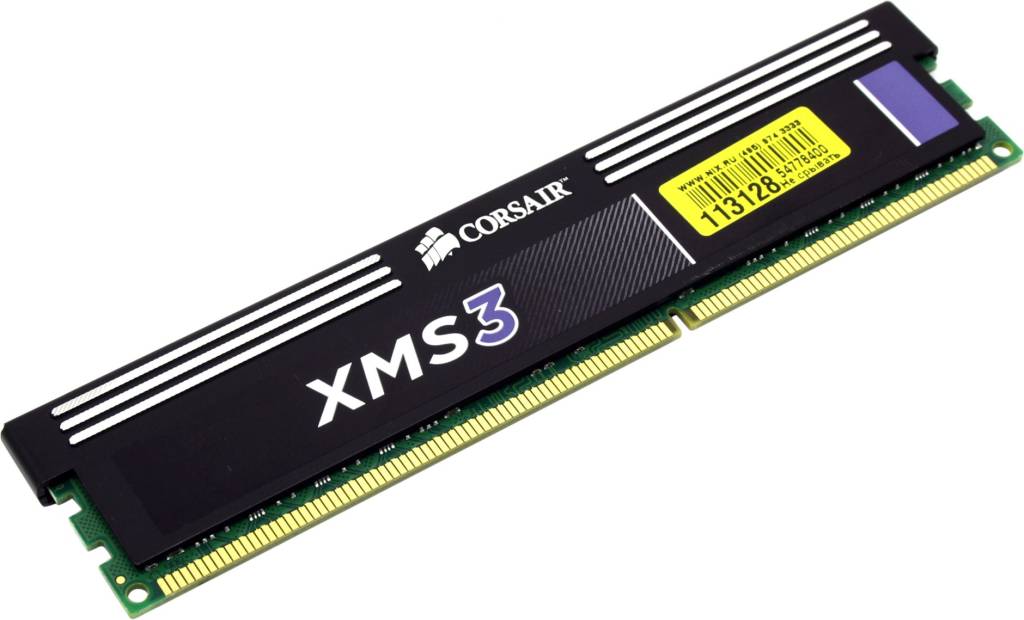    DDR3 DIMM  4Gb PC-12800 Corsair XMS3 [CMX4GX3M1A1600C9]