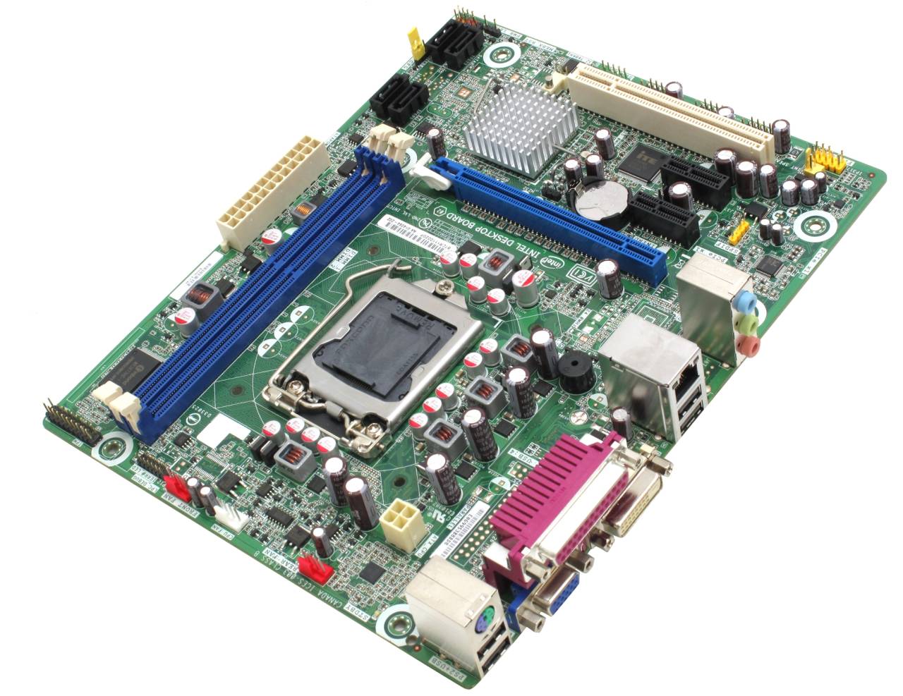    LGA1155 INTEL DH61CR (OEM) [H61] PCI-E Dsub+DVI+GbLAN SATA MicroATX 2DDR-III
