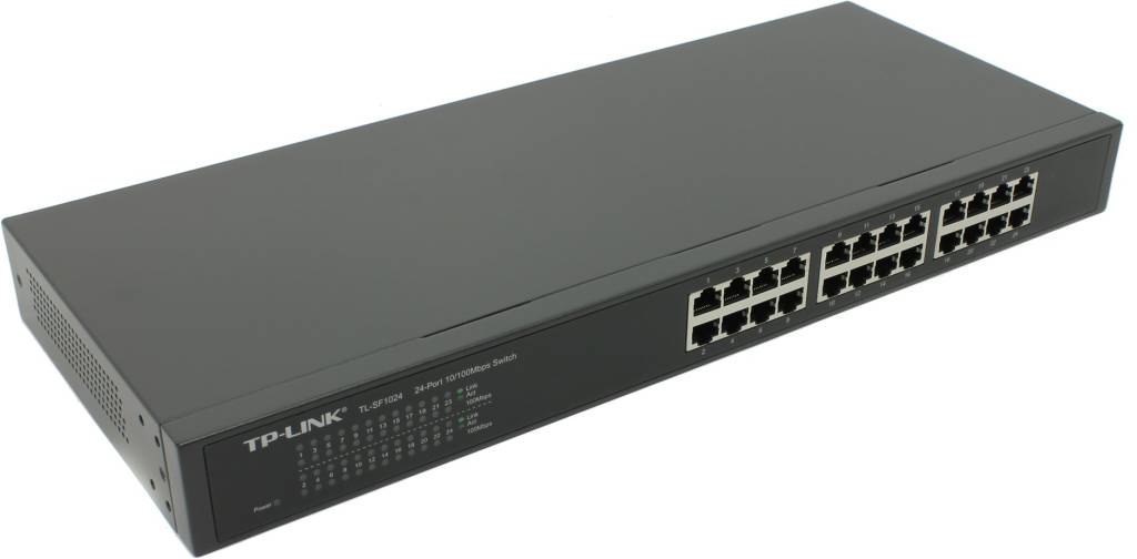   24-. TP-LINK [TL-SF1024] 24-Port Switch (24UTP 10/100 Mbps)