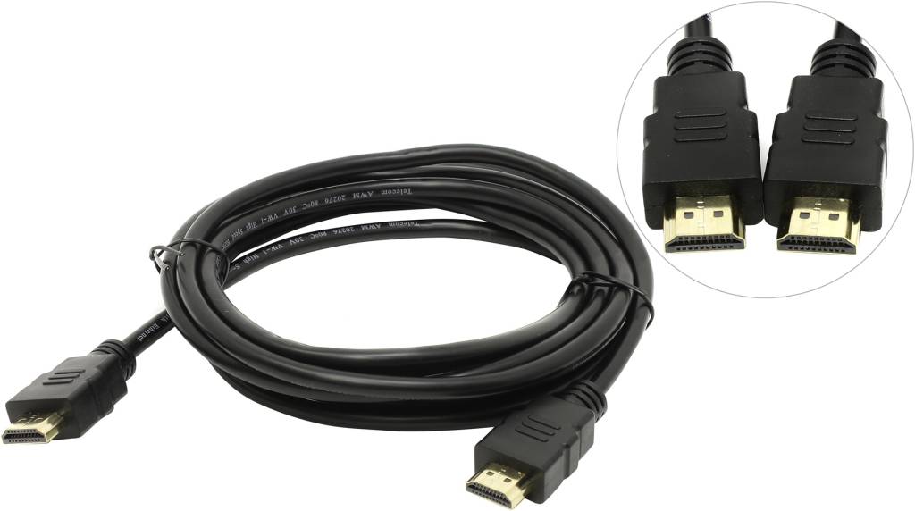 купить Кабель HDMI to HDMI (19M -19M)  3.0м ver.1.4 Telecom