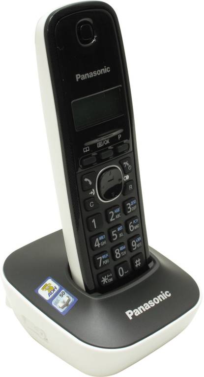 купить Радиотелефон Panasonic KX-TG1611RUW [Black-White] (трубка с ЖК диспл.,DECT)