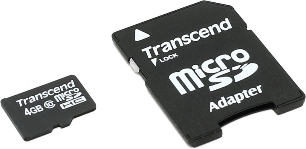    microSDHC  4Gb Transcend [TS4GUSDHC10] Class10+microS