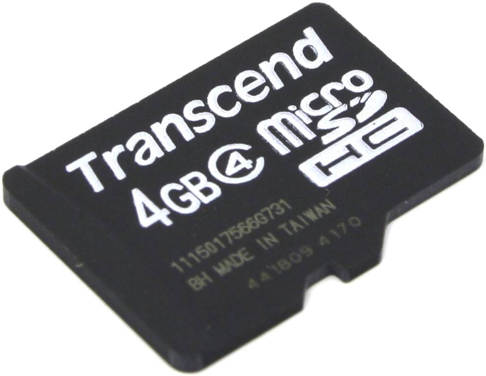    microSDHC  4Gb Transcend [TS4GUSDC4] Class4