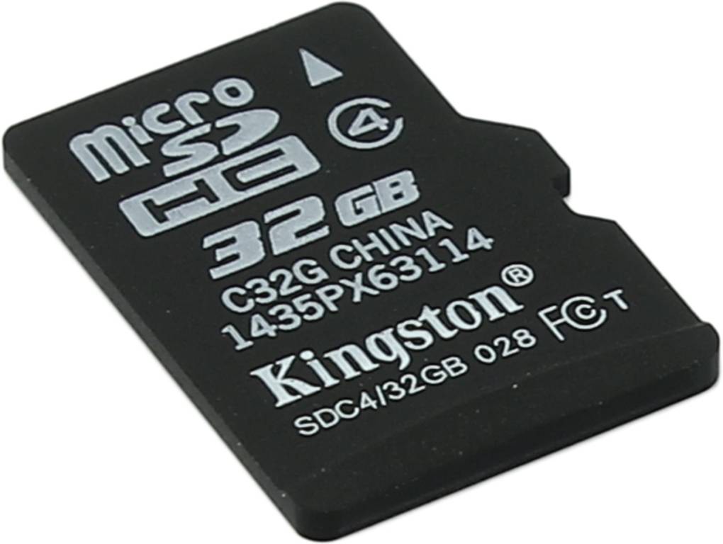    microSDHC 32Gb Kingston [SDC4/32GBSP] Class4
