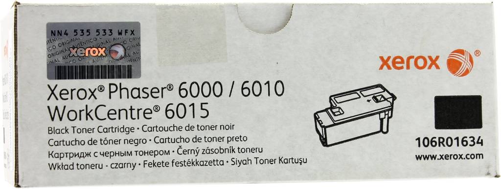  - Xerox 106R01634 Black ()  Phaser 6000/6010