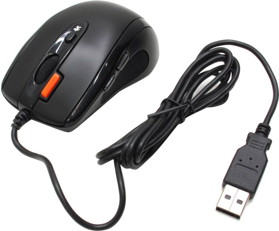   USB A4-Tech V-Track Mouse [N-70FX-1 Black] (RTL) 7.( ), 