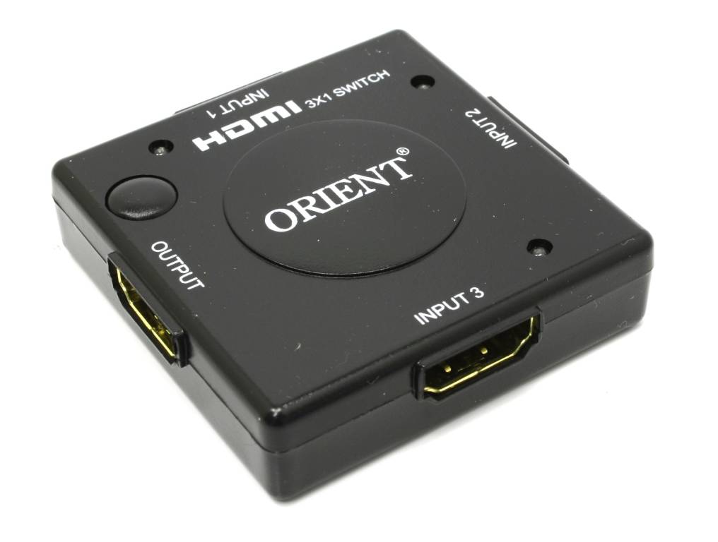   HDMI 3-port Orient [HS0301L] Switcher (3in - > 1out, 1.3b)