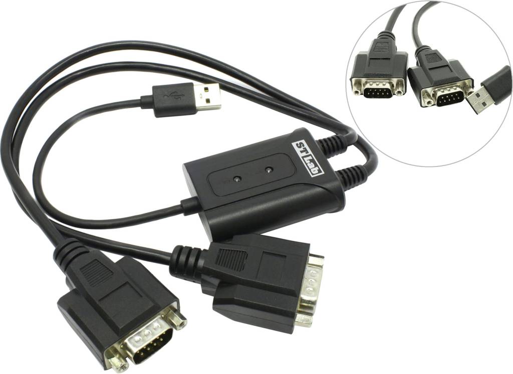  - USB -- > 2xCOM9M STLab U-700 (RTL)