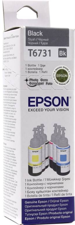 купить Чернила Epson T6731 Black для EPS Inkjet Photo L800/L1800 (70 мл.)