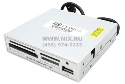   3Q[CRI005-S]Silver(3.5 Internal USB2.0 CF/MD/SM/xD/MMC/SDHC/MS(/Pro/Duo)Card Reader/Writer+