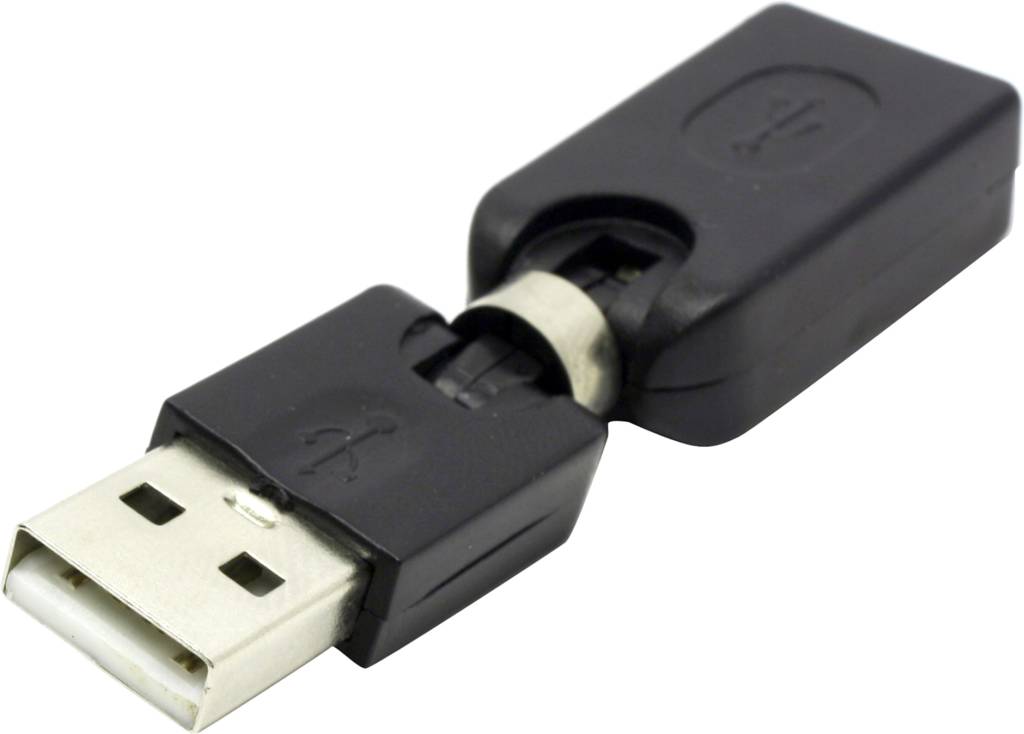 купить Переходник USB AF-- > USB AM поворотный в двух плоскостях  !!! ТОЛЬКО СКЛАД !!!