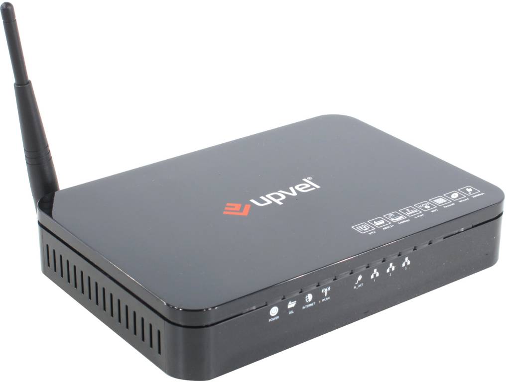   UPVEL [UR-203AWP] ADSL2+ Wi-Fi(3UTP 10/100Mbps,802.11b/g,54Mbps,Powerline 200Mbp