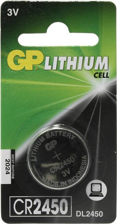 .  GP Lithium Cell CR 2450 (Li, 3V)