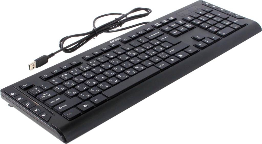 купить Клавиатура USB A4-Tech KD-600 Black 104КЛ+10КЛ М/Мед