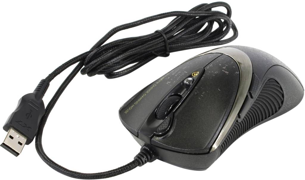   USB A4-Tech V-Track Gaming Mouse [F4 Black] (RTL) 7.( )
