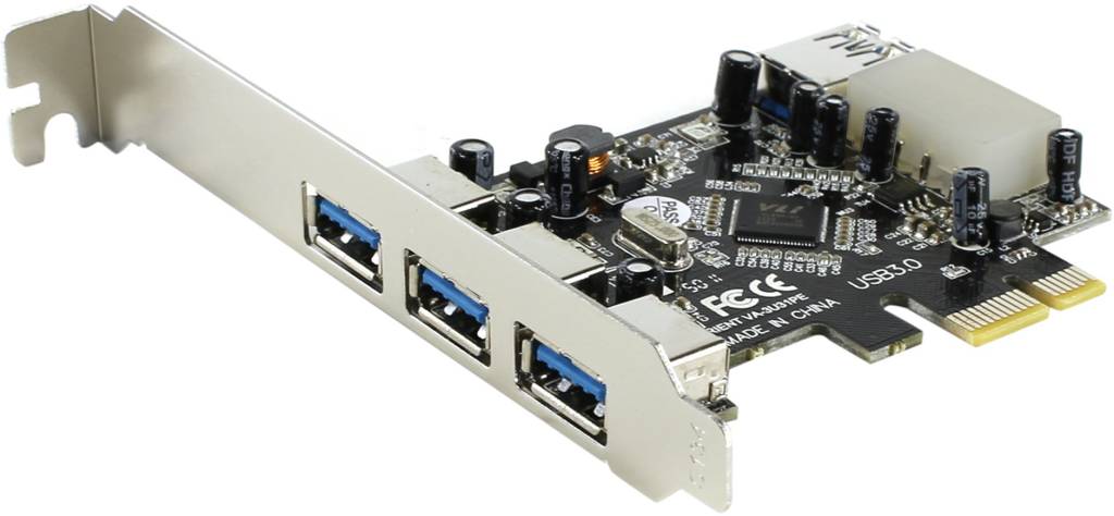   PCI-Ex1 USB3.0 3 port-ext, 1 port-intOrient VA-3U31PE (RTL)
