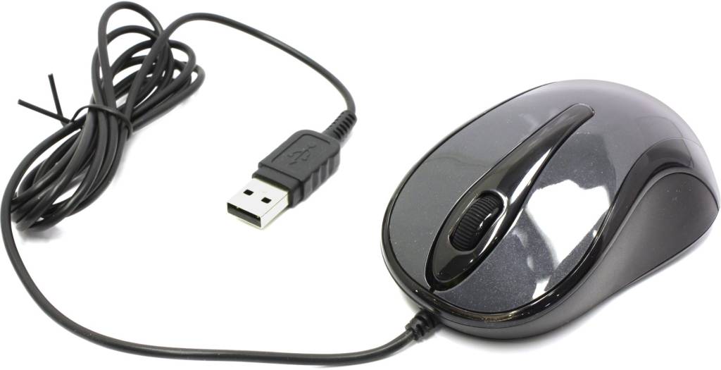   USB A4-Tech V-Track Mouse [N-360-1 Glossy Grey] (RTL) 3.( ), 