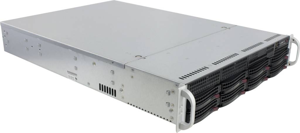   E-ATX Server Case SuperMicro [CSE-825TQ-R740LPB] Black 8xHotSwapSAS/SATA, 740W HS 2U RM