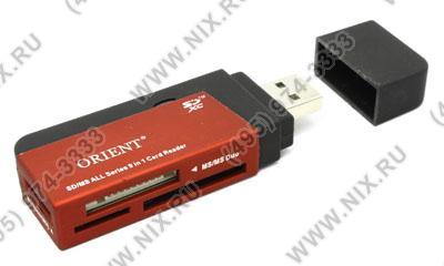   Orient [CR-020] USB 2.0 MMC/SDXC/microSDHC/MS(/Duo/M2) Card Reader/Writer