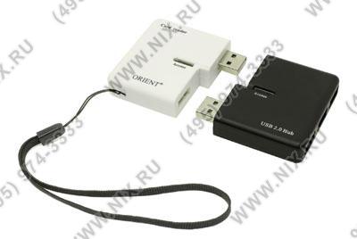   USB2.0 Orient [CO-740] MMC/SDXC/microSDHC/MS Duo/M2 Card Reader/Writer + 3-port USB