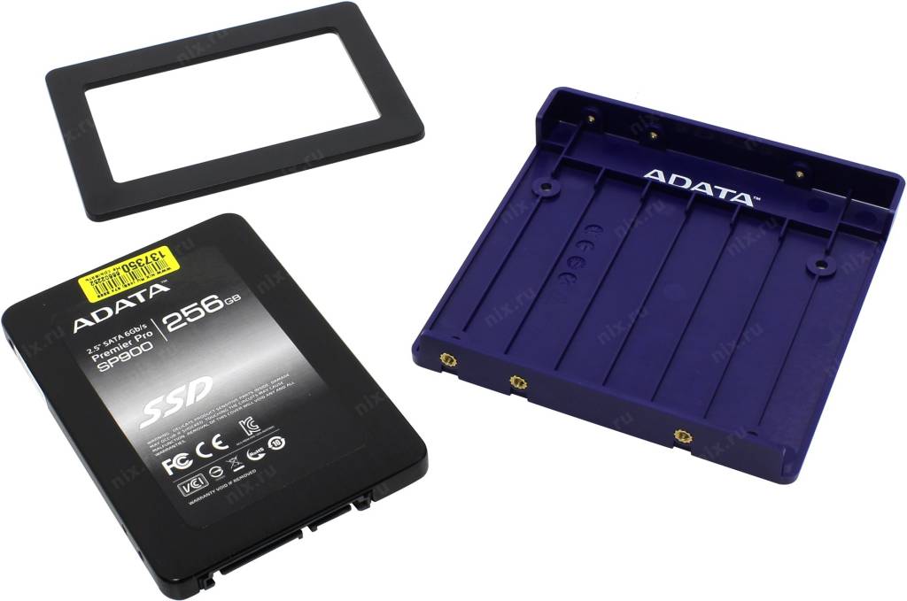   SSD 256 Gb SATA-III ADATA [ASP900S3-256GM-C] 2.5 MLC + 3.5 