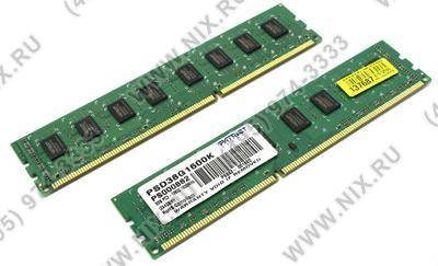    DDR3 DIMM  8Gb PC-12800 Patriot Signature Line [PSD38G1600K] KIT2*4Gb