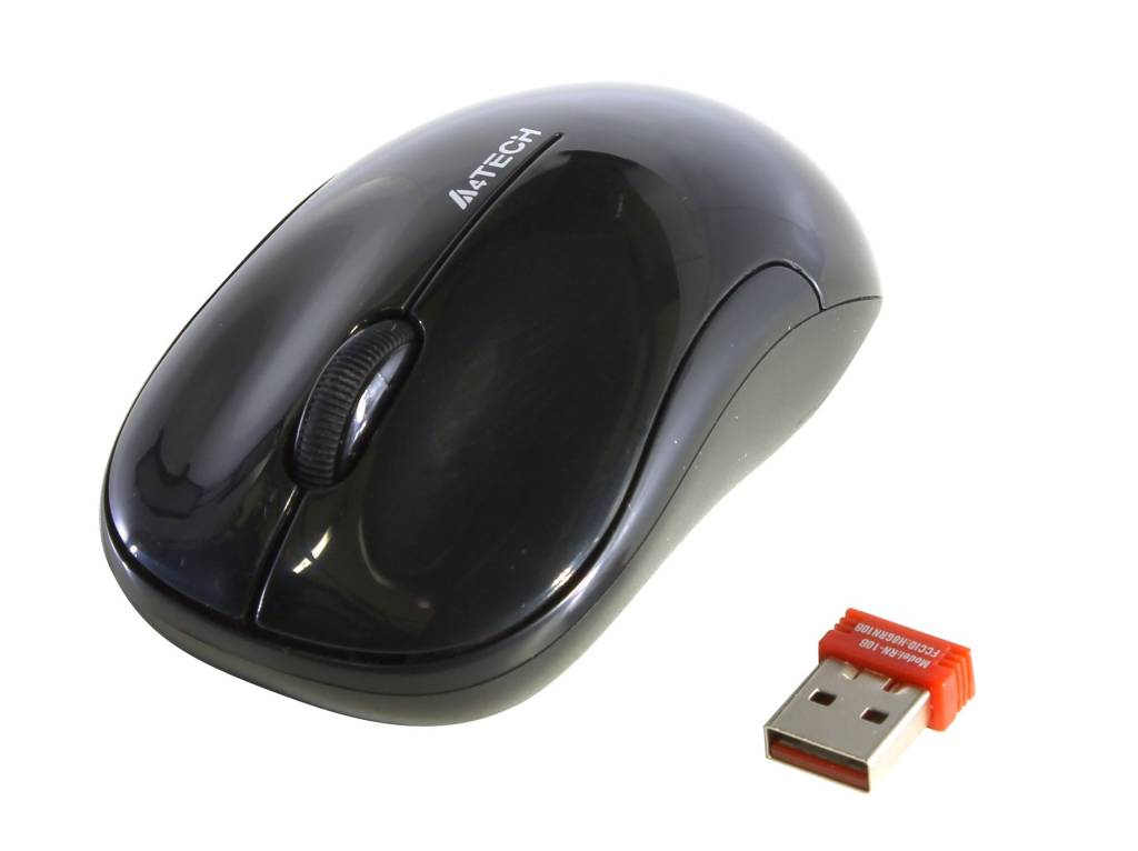   USB A4-Tech V-Track Wireless Mouse [G3-300N Black] (RTL) 3.( ), 
