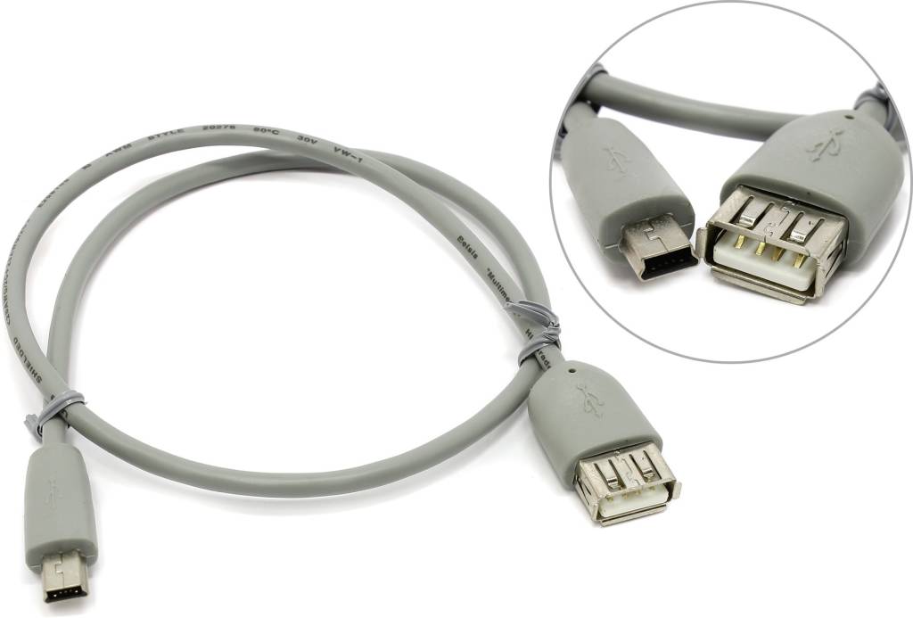   USB 2.0 AM -- > mini-B 5P 0.5 Belsis [BW1422]