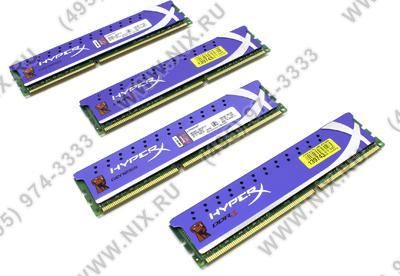    DDR3 DIMM 16Gb PC-19200 Kingston HyperX [KHX24C11K4/16X] KIT 4*4Gb CL11