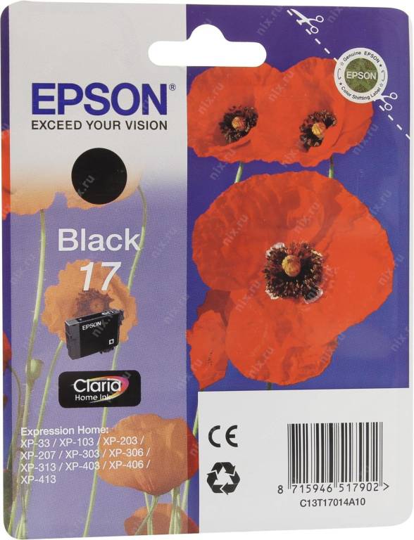   Epson T17014A10 (C13T...)17 Black  Expression Home XP-33/103/203/207/303/306/403/