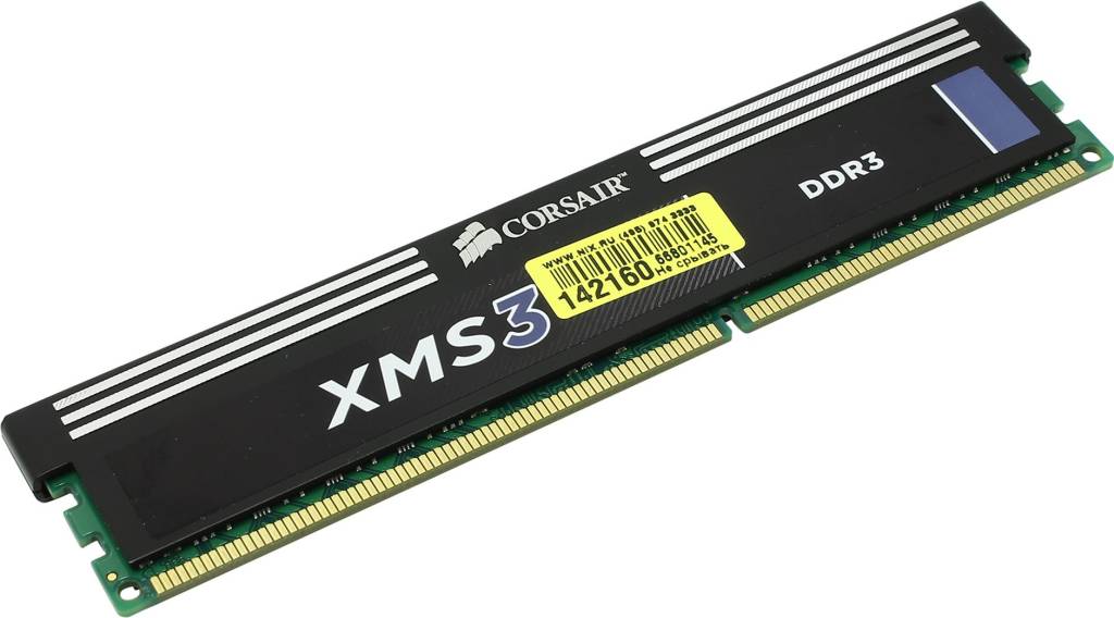   DDR3 DIMM  8Gb PC-12800 Corsair XMS3 [CMX8GX3M1A1600C11]