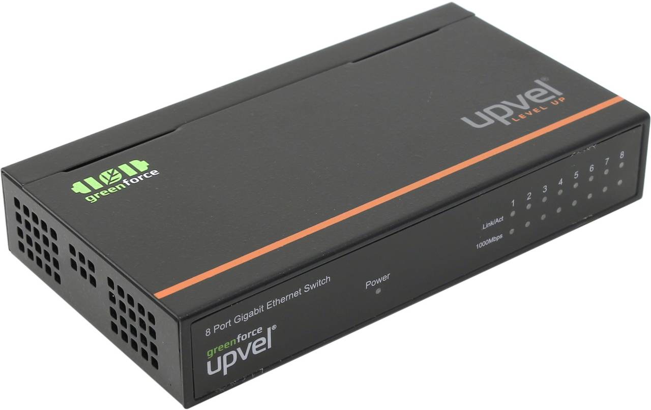    8-. UPVEL [US-8G] Switch (8UTP 10/100/1000 Mbps)