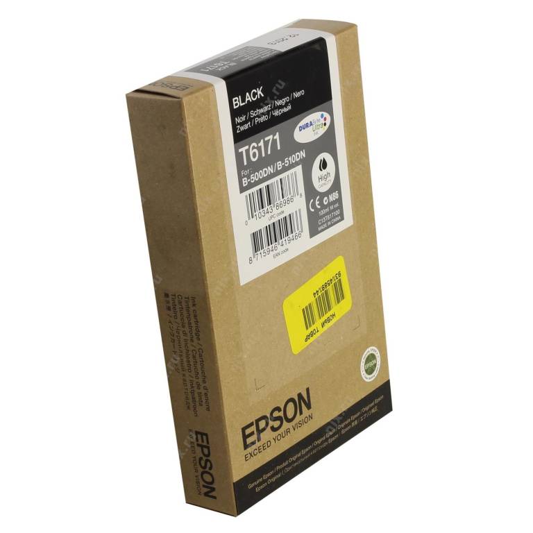 купить Картридж Epson T617100 для S B-500DN/B-510DN Black (повышенной ёмкости)