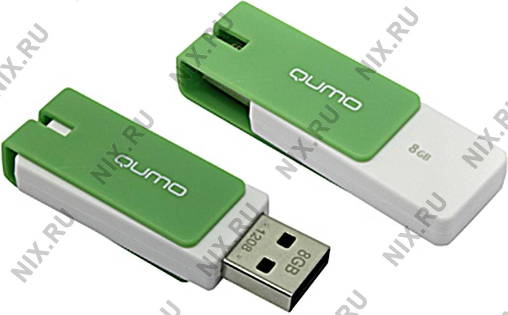   USB2.0  8Gb Qumo Click [QM8GUD-CLK-Mint] (RTL)