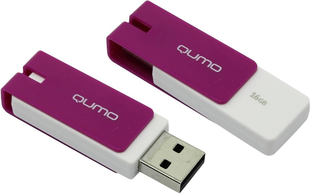   USB2.0 16Gb Qumo Click [QM16GUD-CLK-Violet] (RTL)