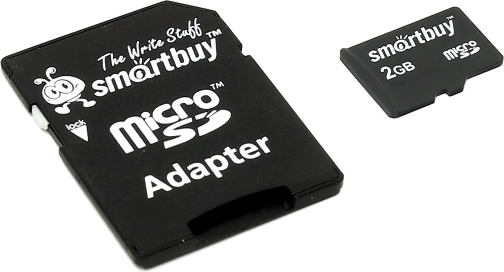    microSD 2Gb SmartBuy [SB2GBSD-01] + microSD-- >SD Adapter